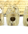Badass Patriotic Second Amendment Acrylic Pen Blank For Precision Lathe Turning Solid Cast Resin Blanks showing three clear acrylic tubes.