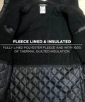 High Visibility Reflective Winter Safety Jacket Insulated Parka ANSI Compliant Lime Large GloWear 8384 fleece lining detail
