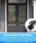 Heavy Duty Weld On Gate Hinges Barrel Style Set Of 6, 3 1/4 Inch By 1 5/8 Inch, 4 Gauge Steel, Durable Gate Hardware For Fence Gates Up To 100 Lbs, Built Tough For Long Lasting Performance And Easy Install on black double doors