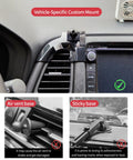 Custom fit mount for Honda HRV dashboard, showcasing secure snap design for easy smartphone access.