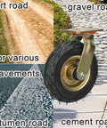 Heavy Duty Castor Wheels Built Tough And Rollin Smooth For Warehouse Floors features sturdy rubber wheel for various pavements.