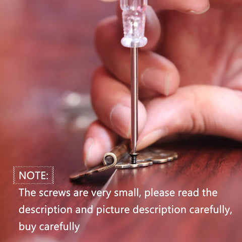 Close-up of hand using screwdriver on mini screw, part of 1600 Pc Heavy Duty Mini Screws 2.5 X 6 8 10 mm Phillips Flat Head Self Tapping Hardware.