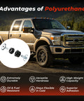 Polyurethane Body Mount Bushing Kit With Steel Sleeves For Ford F 250 F 350 Super Duty 2008 Through 2016 beside truck