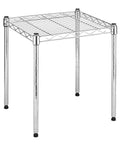 Heavy Duty Wire Shelving Unit With Metal Storage Shelves, adjustable chrome stackable shelf, 15x14x15 inches, easy assembly