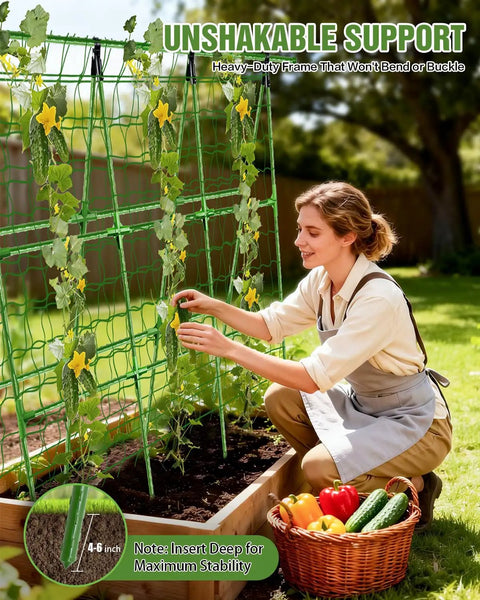 Adjustable A-Frame Trellis For Healthy Plants ✓
