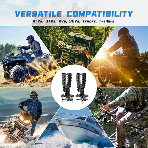 ATV Tool Holder With Rubber Coated Nylon Core, Tilt To 45 Degrees, 20kg Capacity featured with versatile vehicle compatibility