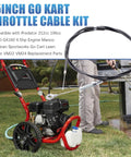 75 Inch Go Kart Throttle Cable Kit For Predator 212cc 196cc GX200 GX160 6 5hp Engine Replaces 8252 1390 lawn mower installation
