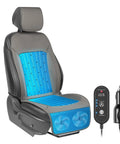 Cooling Car Seat Cover With 8 Turbo Fans, 12V-24V Ventilated Front Seat Cushion, Universal Fit For Cars, SUVs, And Trucks, Stone Grey