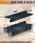 20 Pack Rug Grippers Non Slip Tape For Area Rugs On Hardwood Or Tile Floors Reusable Washable Double Sided Rug Pads in living room