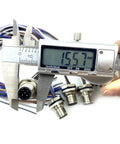 Measuring M12 5 Pin A Coded Front Mount Male Connector Cable IP67 Waterproof with caliper