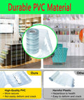 Rock Solid Clear PVC Strip Curtains For Warehouse Freezer Doors Easy Cut Insulated Vinyl Flaps Lock In Cold Temps No Big Sweat Top Shelf Flexibility Pet Safe Real Deal Coverage, showcasing durable PVC material.