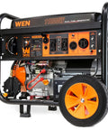 Beefy Dual Fuel Electric Start Portable Generator with Wheel Kit and CO Shutdown Sensor, 11000 surge watts gas, 8300 running