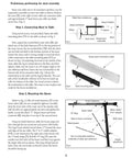 Heavy Hitter Table Saw Dust Collection Guard Handles Up To 16 Inch Blades With Smooth 45 Degree Tilting Boom assembly setup image.