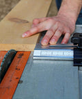 Using Pro Grade Thin Rip Table Saw Jig Guide For Router And Band Saw to cut wood on table saw for precise repeat cuts