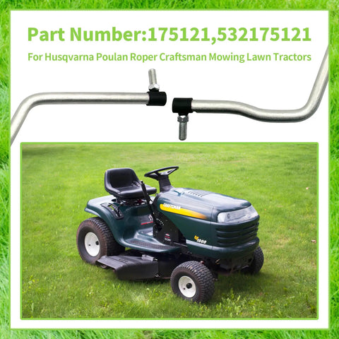 Drag Link Replacement Fits Craftsman LT2000 LTX1000 Husqvarna Poulan Roper Weed Eater Lawn Mowers Sixteen And A Quarter Inch Long Replaces 532175121 175121 917276827 Oregon 45 143 Replacement Part, 16-1/4 in steel