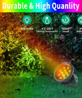 48W Wall Washer LED Lights With Remote illuminating garden with colorful light in rain, IP65 waterproof outdoor light bar