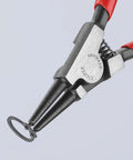 Close-up of Circlip Snap Ring Pliers Set 4 Piece In Pouch Includes Internal Straight Pliers For Bore Holes And External Pliers For Shafts