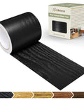 Self Adhesive Wood Grain Repair Tape 2.4 Inch By 15 Foot Red Oak Finish displayed with packaging box.