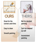 Comparison of 1 Inch Natural Bristle Paint Brush Set 16 Pack For Chip Painting Wood Stain And General Finishing with other brush.