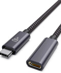 USB C Extension Cable 20Gbps 240W 3.3ft Fast Charge And Data Sync Type C 3.2 3.1 Male To Female with nylon braiding
