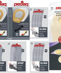 Deluxe Comfy Fit Right Kit For Women Small with Lady Gel and leather grips packaging displayed in various angles.