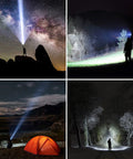 Ultra Bright 1200 Lumen LED Flashlight LFX2000 With Five Modes, Zoomable Beam lighting outdoor adventures at night.