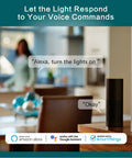 Voice control feature of 4 Pack Smart Light Switch 2.4GHz WiFi Single Pole Neutral Wire Required Works With Alexa Google Home SmartThings Remote Control FCC Listed Easy Install