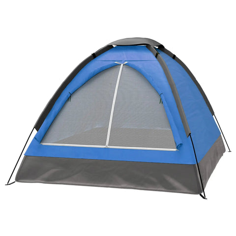 Two Person Dome Tent And Hanging LED Lantern Fan Camping Gear Set For Backpacking Hiking Or Backyard Adventures Lightweight 2.75lb Outdoor Shelter With Removable Rain Fly Interior Storage Pocket And 2 In 1 Lantern