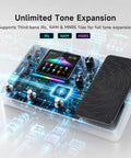 Gig Ready Guitar Multi Effects Pedal With Three Point Five Inch Screen AI Tone Assistant 240 Effects Types Looper Drum