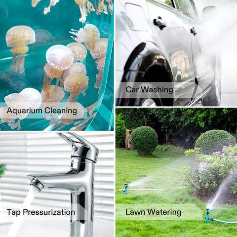 Straight Shooting 1/10HP Water Transfer Pump 330GPH Utility Pump With No Fuss Toggle Switch 115V Aluminum Body for various water tasks.