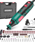 Do-It-All 180W Rotary Tool Kit With Flex Shaft, 8000-35000 RPM, 173-Piece Accessory Set displayed with case and attachments
