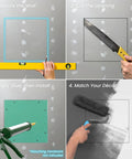 Installing Solid Build 12X12 Inch Drywall Access Panel With Tough Aluminum Frame and Easy Click Finish for plumbing and electrical use.