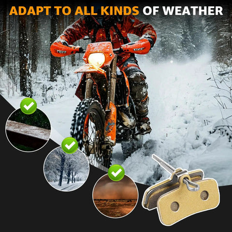3 Piece Universal Disc Brake Pad Set For Talaria Sting R MX3 MX4 Surron Light Bee Segway X160 X260 And Super73, adapted for weather use
