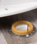 Heavy Duty Wax Bowl Ring For Toilet Installation Fits 3 Inch And 4 Inch Waste Lines, 100 Percent Petroleum Wax Gasket under toilet flange