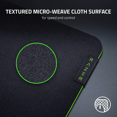 Close-up of Gigantus V2 XXL Cloth Gaming Mouse Pad With Thick High Density Foam And Non Slip Base Classic Black