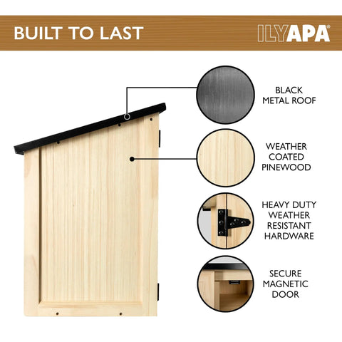 Outdoor Library Box For Book Exchange Rustic Wood Cabinet Sized 16x14x22 Inches Perfect For Front Yard Park Or School Shared Reading Easy Post Mount Weather Resistant Community Reading Kit To Share Books And Arts with metal roof and pine wood