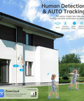 Smart Light Bulb Camera With 5G And 2.4GHz WiFi 2K Outdoor Security Motion Detection Alerts Human Detection feature by house