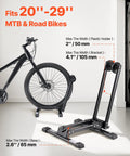 Two Pack Bike Floor Stands For 20 To 27 Inch Mountain And Road Bikes Rust Resistant Alloy Steel Folding Bike Storage Rack