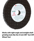 Green Corps Pro Grade Reinforced Weld Grinding Wheel 3 In Diameter, 0.22 In Thick, 3/8 In Arbor, 5 Pack, Resin Bonded, Heavy Duty Wheel