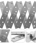 Six Pack 360 Degree Pivot Door Hinges Concealed Heavy Duty Stainless Steel Hidden Cabinet Hardware for Secret Bookshelf and Wood Gates