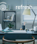 Refresh HD Daylight PAR38 LED Flood Light Bulbs 16W, office desk, lamp, and decor for energy-efficient lighting in workspaces.