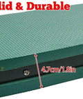 Close-up of foam pad thickness on Your Go To Garden Kneeler Seat Folding 2 In 1 Kneeling Chair, labeled as solid and durable.