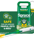 Weed Killer Spray Kit With Reusable Wand Sprayer For Spot Treating Driveways Gardens And More 64 Ounce Bottle Delivers Visible Results In About An Hour Pet Safe When Used As Directed