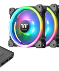 Swafan 14 RGB Radiator Fans 3 Pack TT Premium Edition with swappable blade design, customizable airflow, Alexa control, RGB Plus