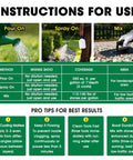 Ready to Use Mulch and Gravel Glue for Landscaping No Mess No Fuss One Gallon Rock Binder Non Toxic Weather Resistant Holds Pebbles Pine Straw for Garden Paths and Beds With Easy Application instructions graphic