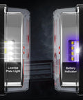 Ciascy 2-pack LED trailer rear lights kit with magnetic mounts, built-in license plate light and battery indicator