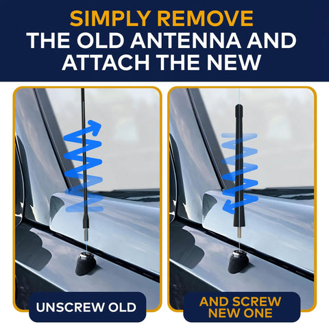 Installation process of Jeep Patriot And Compass Seven Inch Antenna Mast Upgrade For 2007 To 2017 Models Durable Premium Short Car Wash Proof Radio Antenna For FM AM Rugged Design With Easy Fit And Reliable Reception