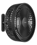 Magnetic Rechargeable Golf Cart Fan 7 Point 5 Inch With 10000 mAh Battery shown mounted on a surface
