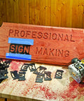 2.25 Inch Router Letter Template Set With 99 Interlocking Pieces State Park Font Sign Making Templates for DIY woodworking projects