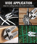 Beefy 24 Inch Bolt Cutter With Chrome Molybdenum Steel Jaws, cutting bolts, rods, chains, and rivets in various applications